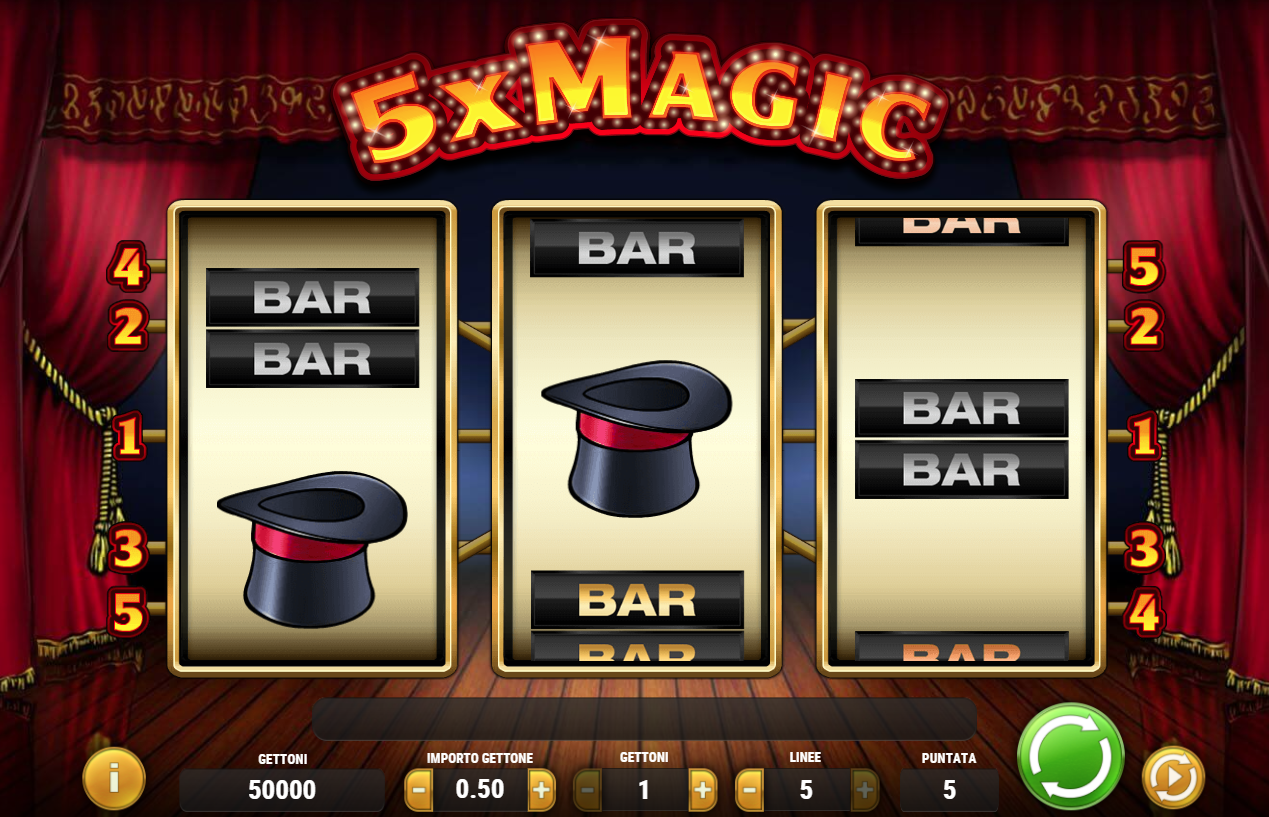 5x Magic spilleautomat - spill gratis