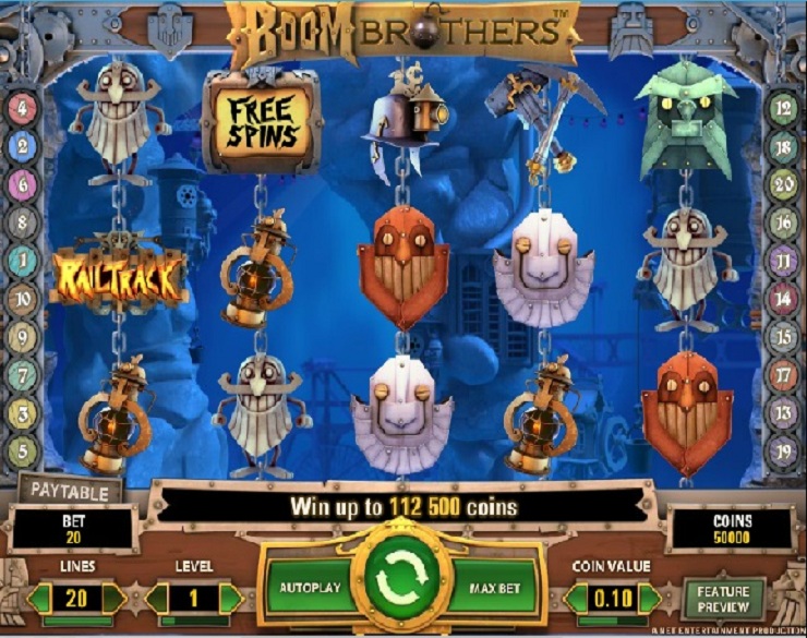 Boom Brothers spilleautomat - spill gratis