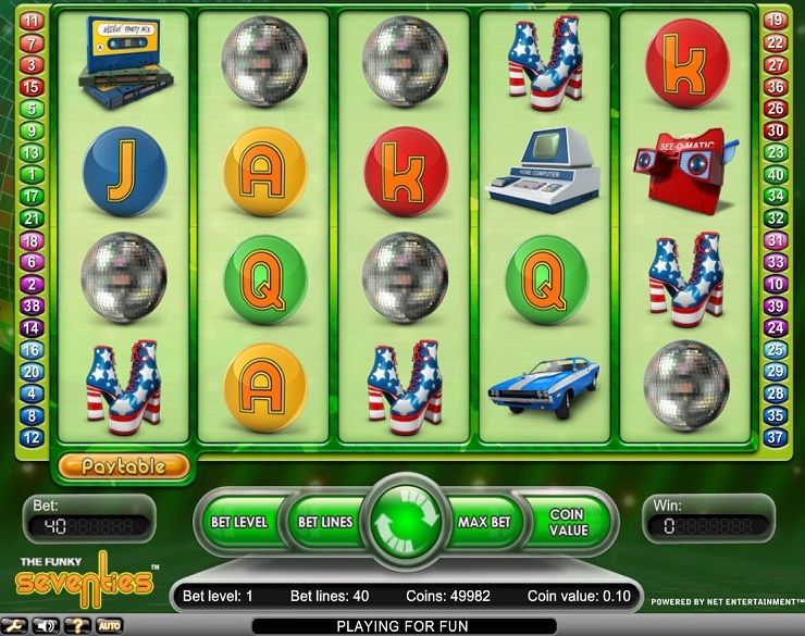 Funky Seventies spilleautomat - spill gratis