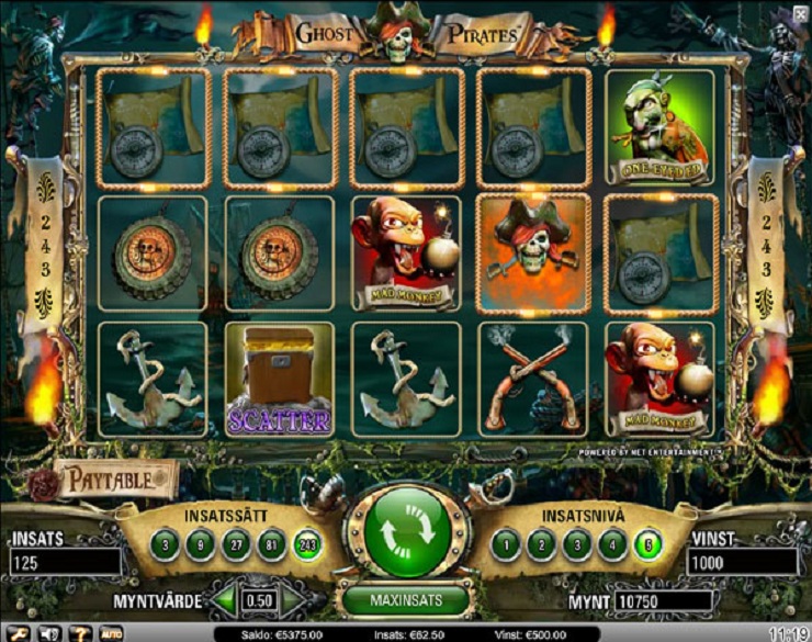 Ghost Pirates spilleautomat - spill gratis