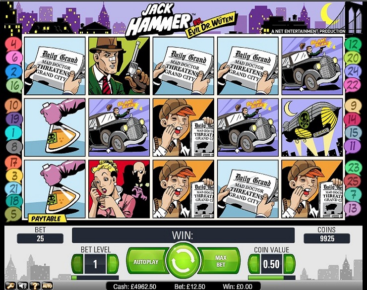 Jack Hammer spilleautomat - spill gratis