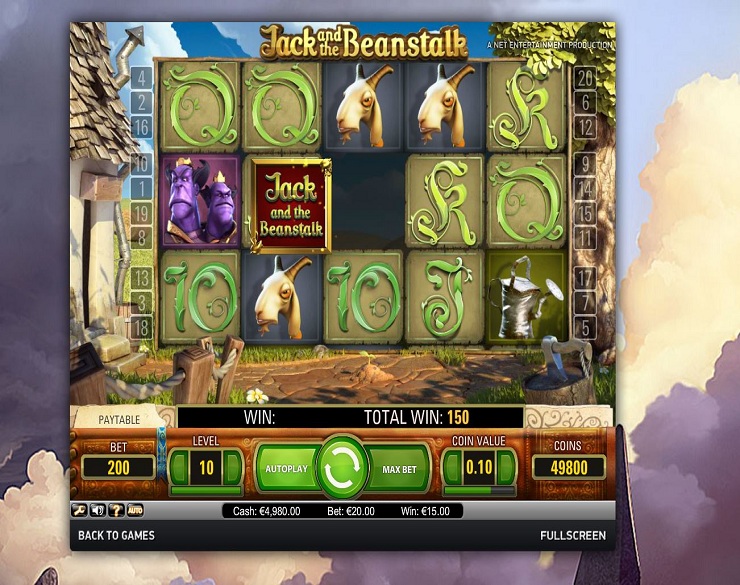 Jack and the Beanstalk spilleautomat - spill gratis