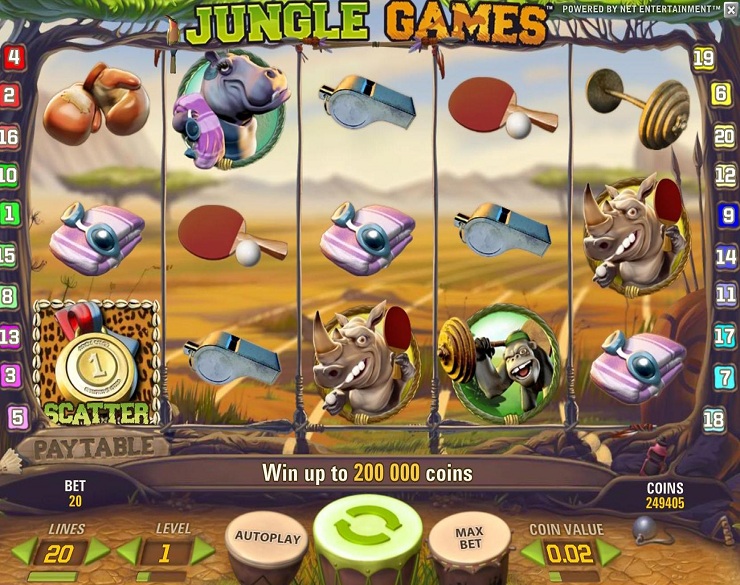 Jungle Games spilleautomat - spill gratis