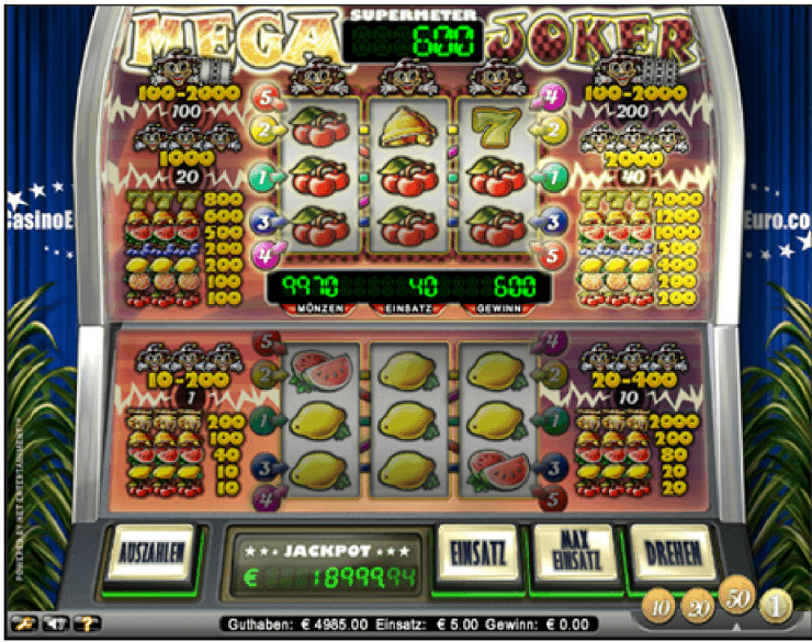Mega Joker spilleautomat - spill gratis