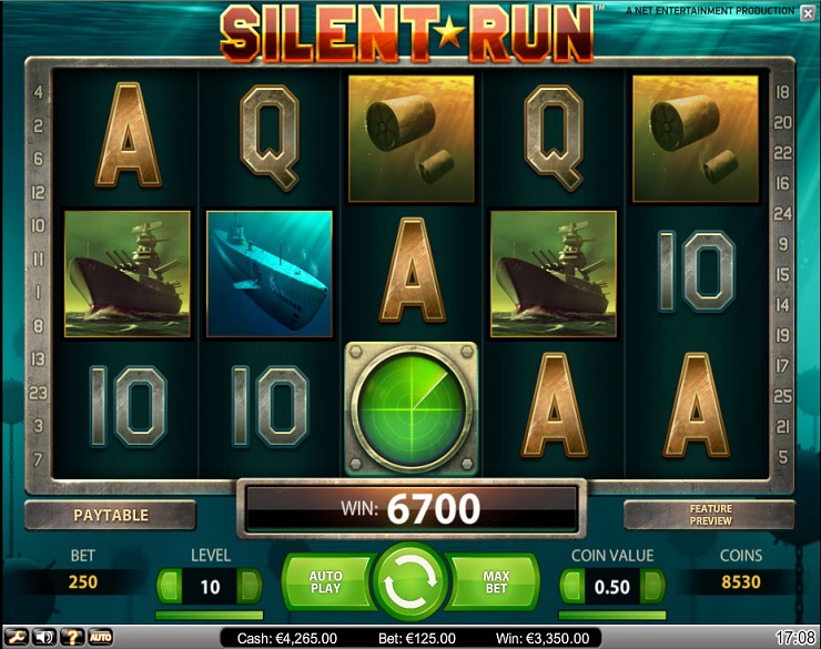 Silent Run spilleautomat - spill gratis