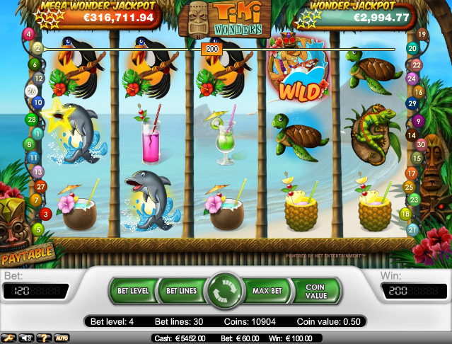 Tiki Wonders spilleautomat - spill gratis