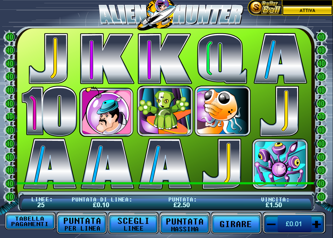 Alien Hunter spilleautomat - spill gratis