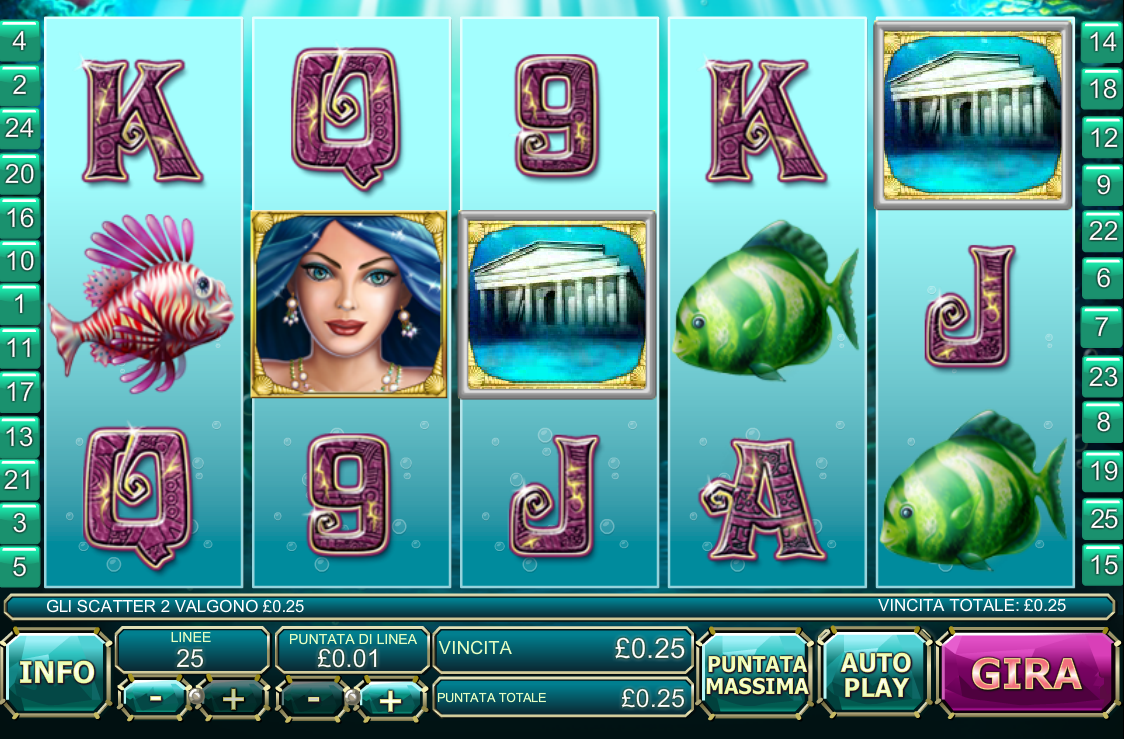 Atlantis Queen spilleautomat - spill gratis