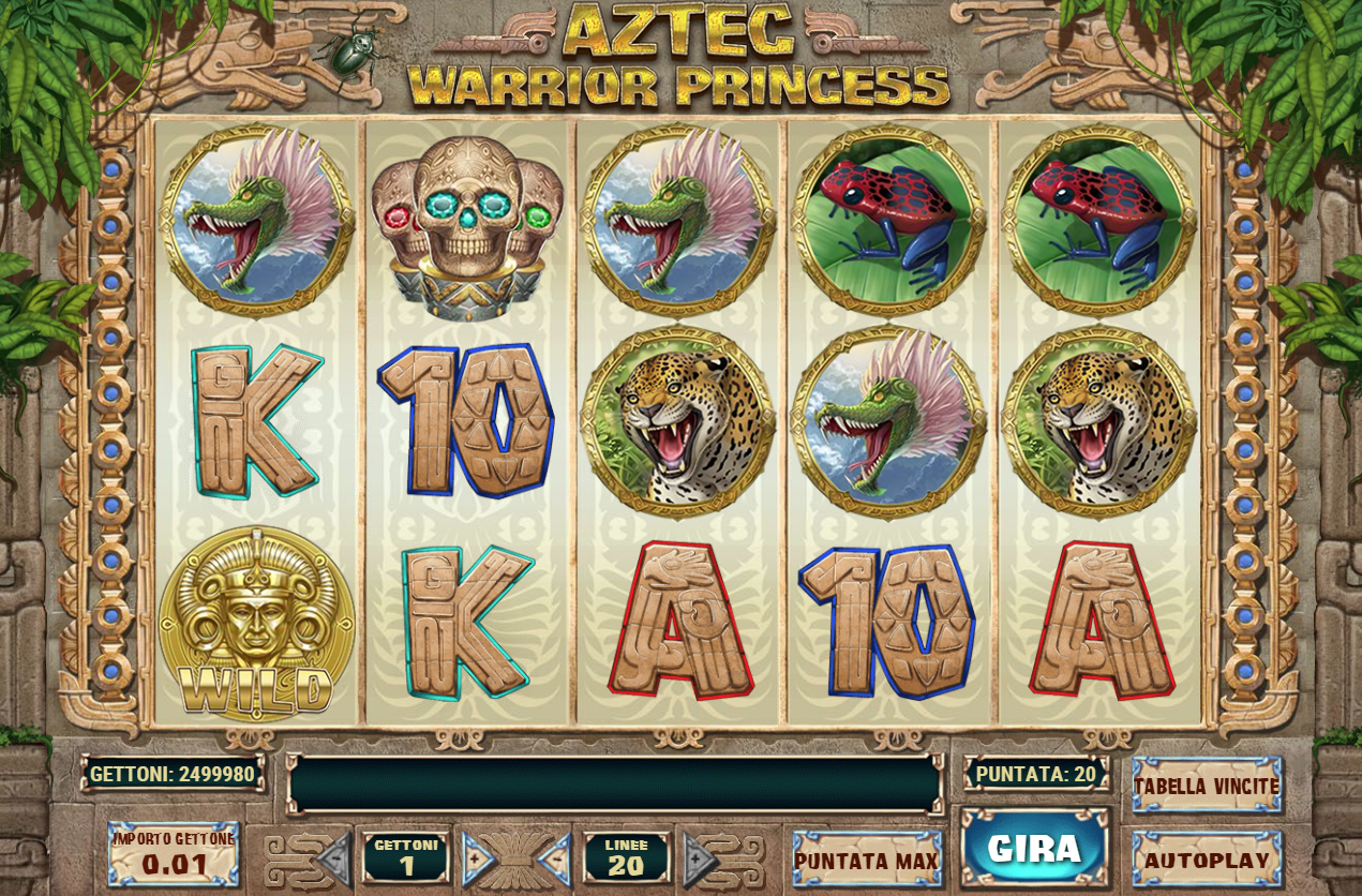 Aztec Warrior Princess spilleautomat - spill gratis