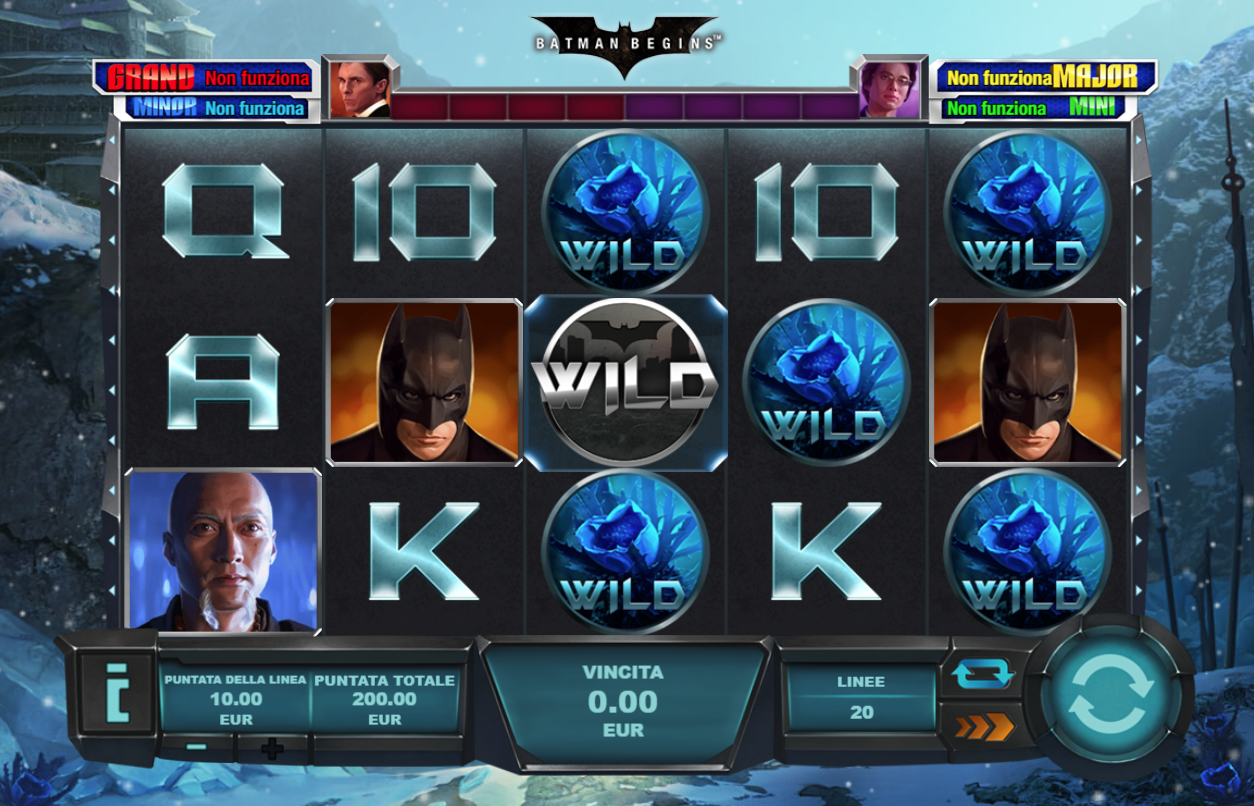 Batman Begins spilleautomat - spill gratis