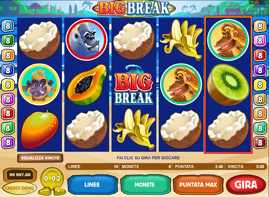 Big Break spilleautomat - spill gratis
