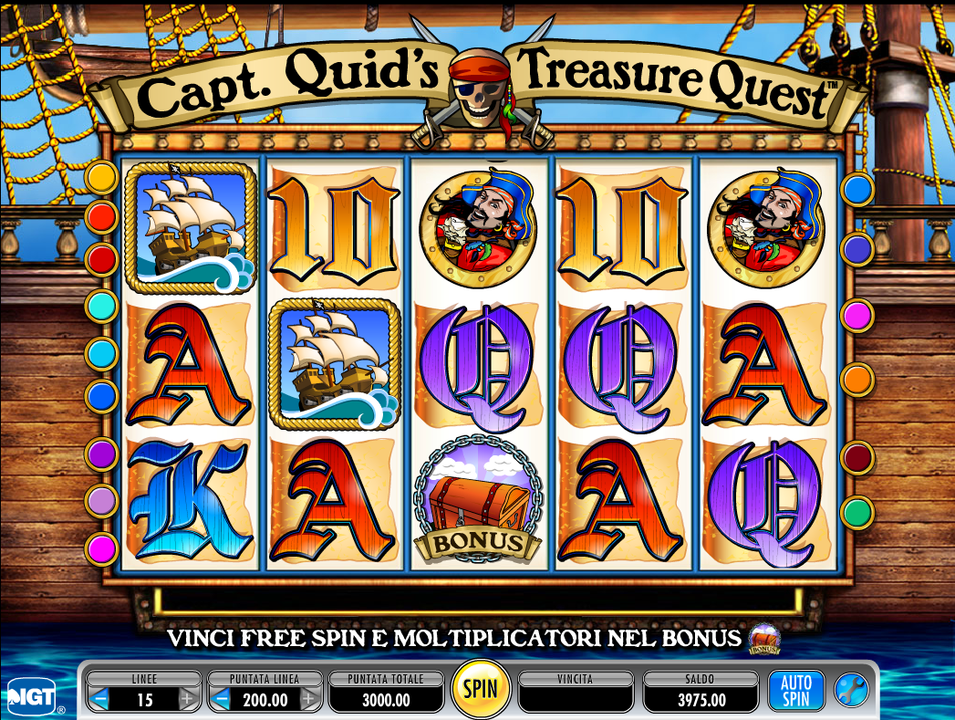 Captain Quids Treasure Quest spilleautomat - spill gratis