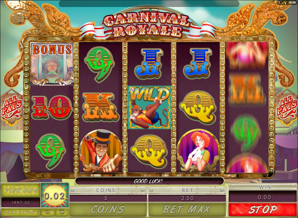 Carnival Royale spilleautomat - spill gratis