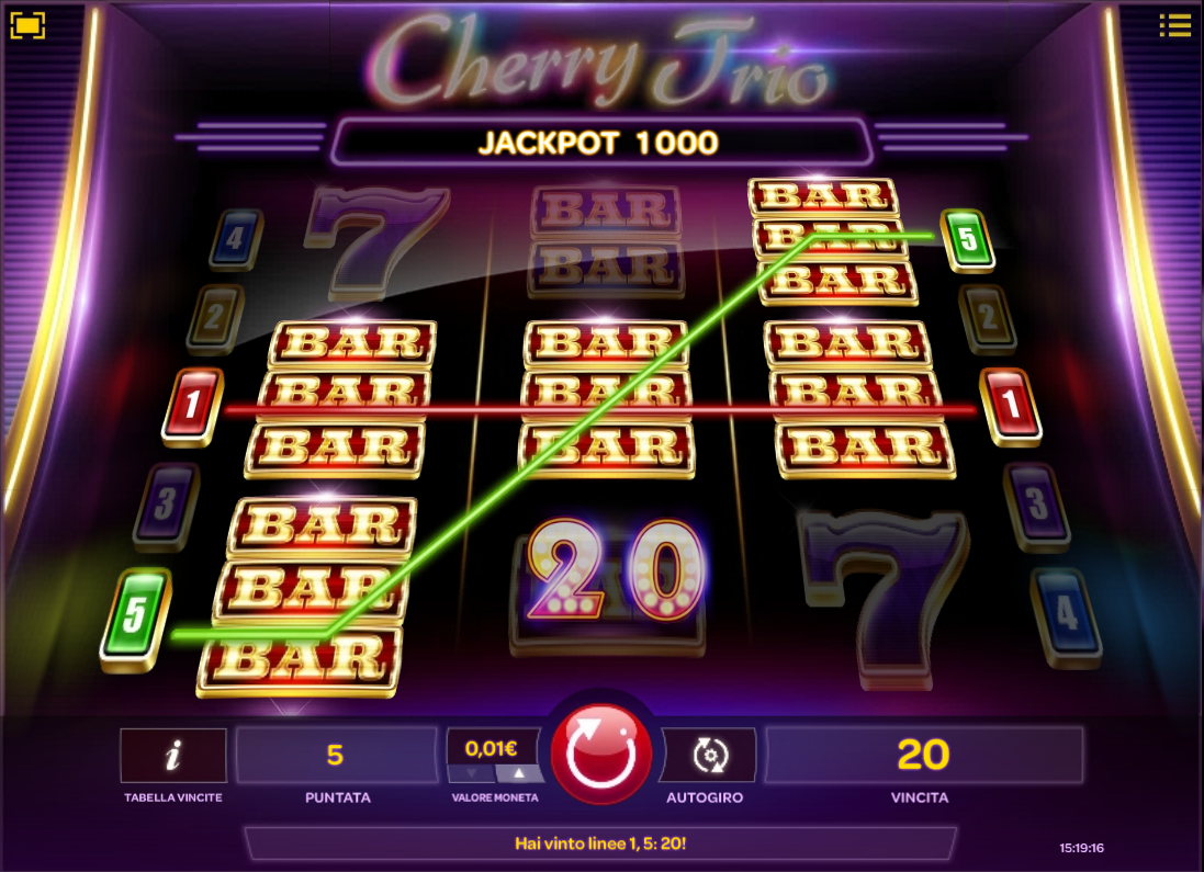 Cherry Trio spilleautomat - spill gratis