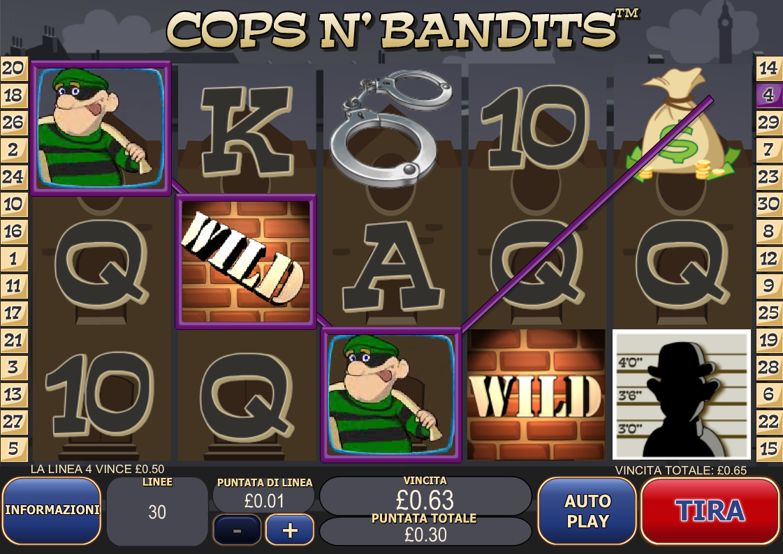 Cops N 'Bandits spilleautomat - spill gratis