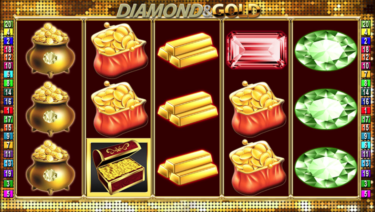 Diamond & Gold spilleautomat - spill gratis