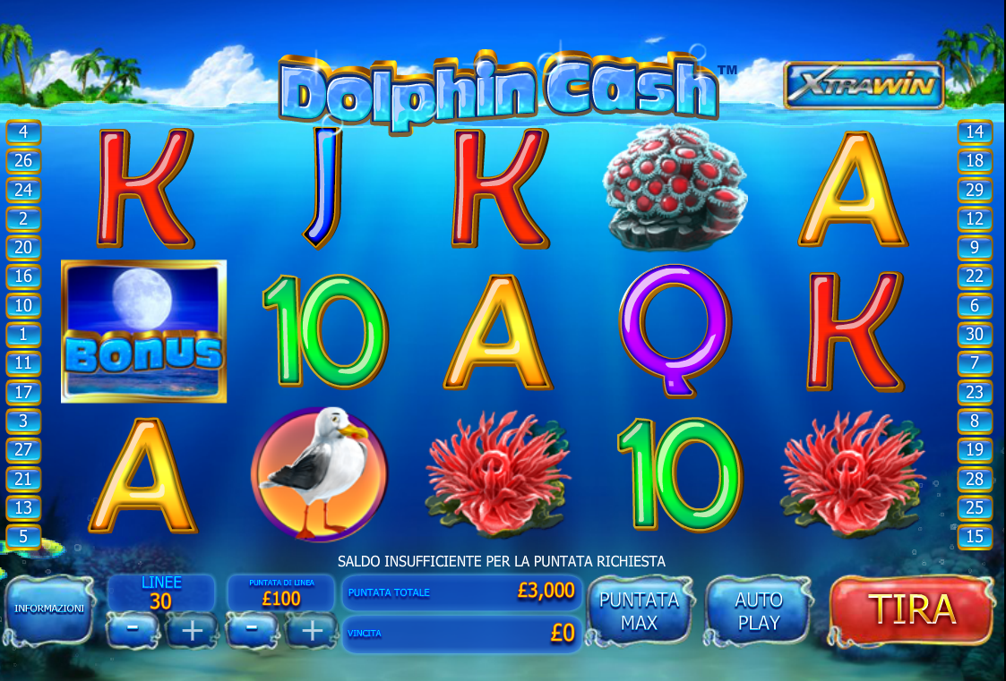 Dolphin Cash spilleautomat - spill gratis