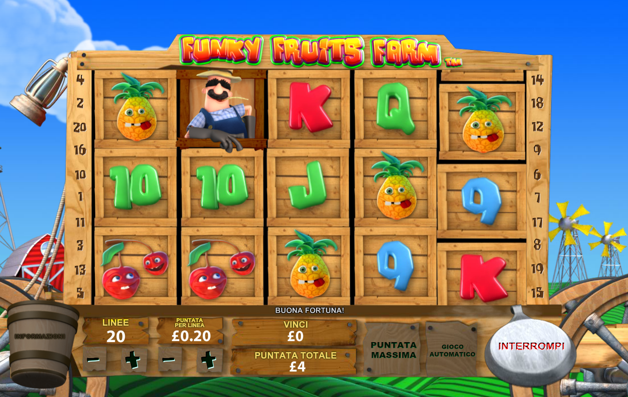 Funky Fruits Farm spilleautomat - spill gratis