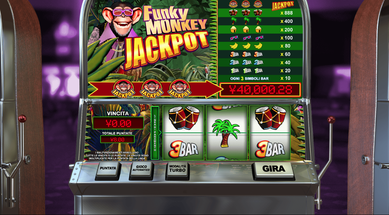 Funky Monkey Jackpot spilleautomat - spill gratis