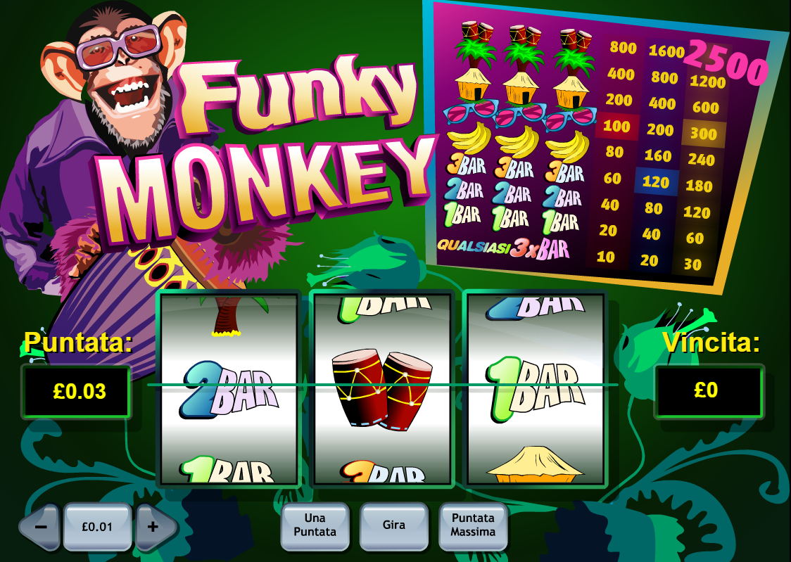 Funky Monkey spilleautomat - spill gratis