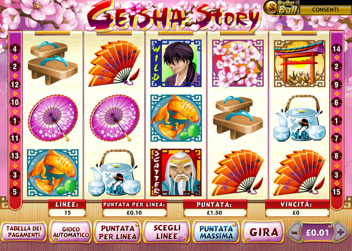 Geisha Story spilleautomat - spill gratis
