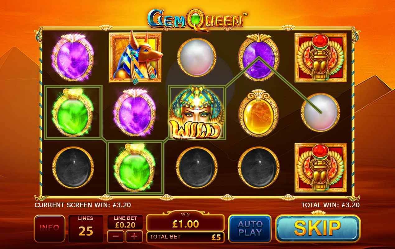 Gem Queen spilleautomat - spill gratis