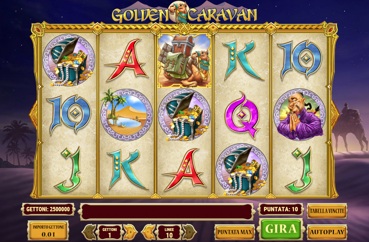 Golden Caravan spilleautomat - spill gratis