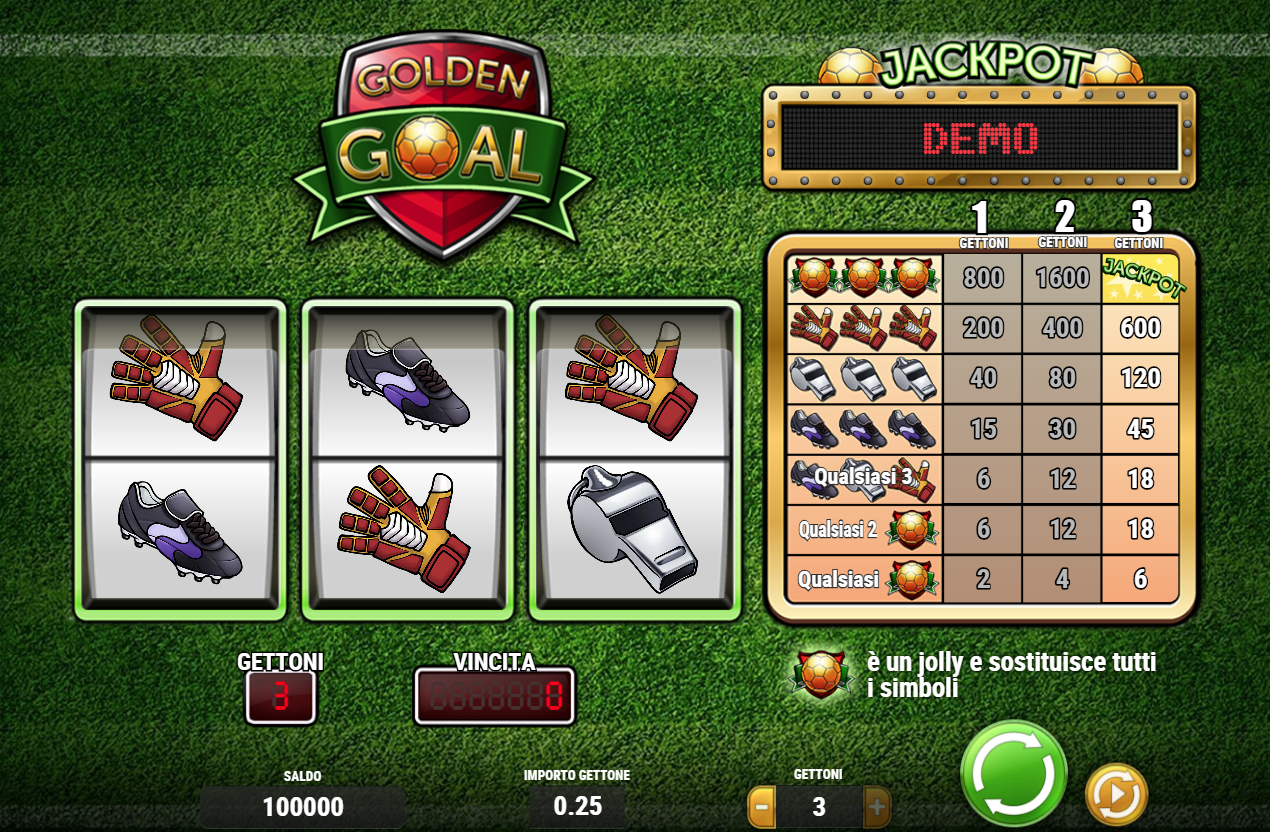 Golden Goal spilleautomat - spill gratis