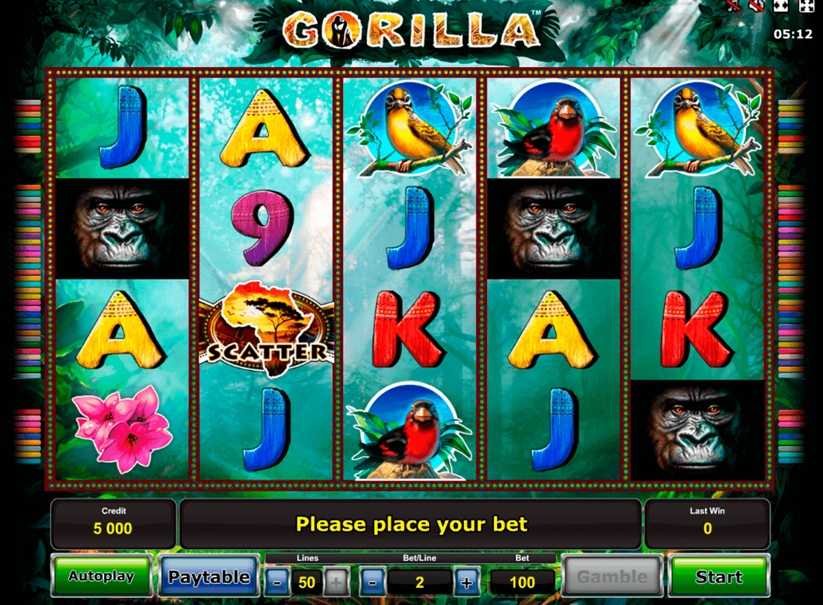 Gorilla spilleautomat - spill gratis