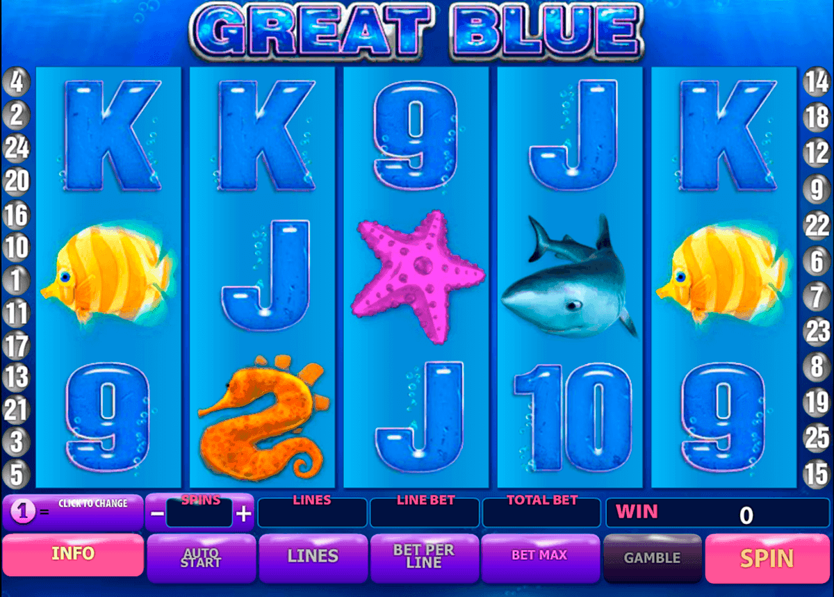 Great Blue Slot Machine - spill gratis