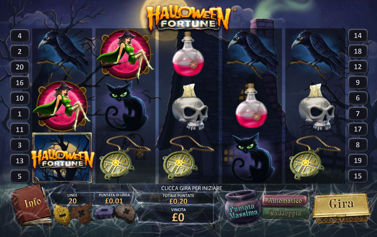 Halloween Fortune spilleautomat - spill gratis