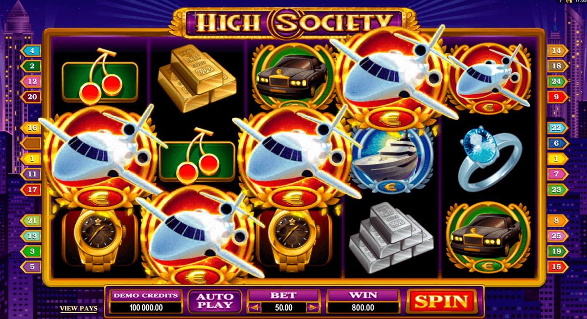 High Society spilleautomat - spill gratis