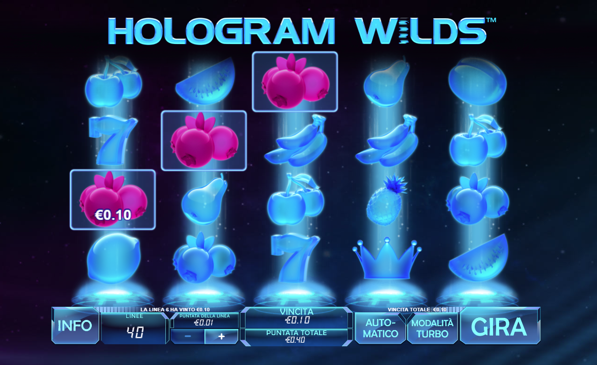 Hologram Wilds spilleautomat - spill gratis