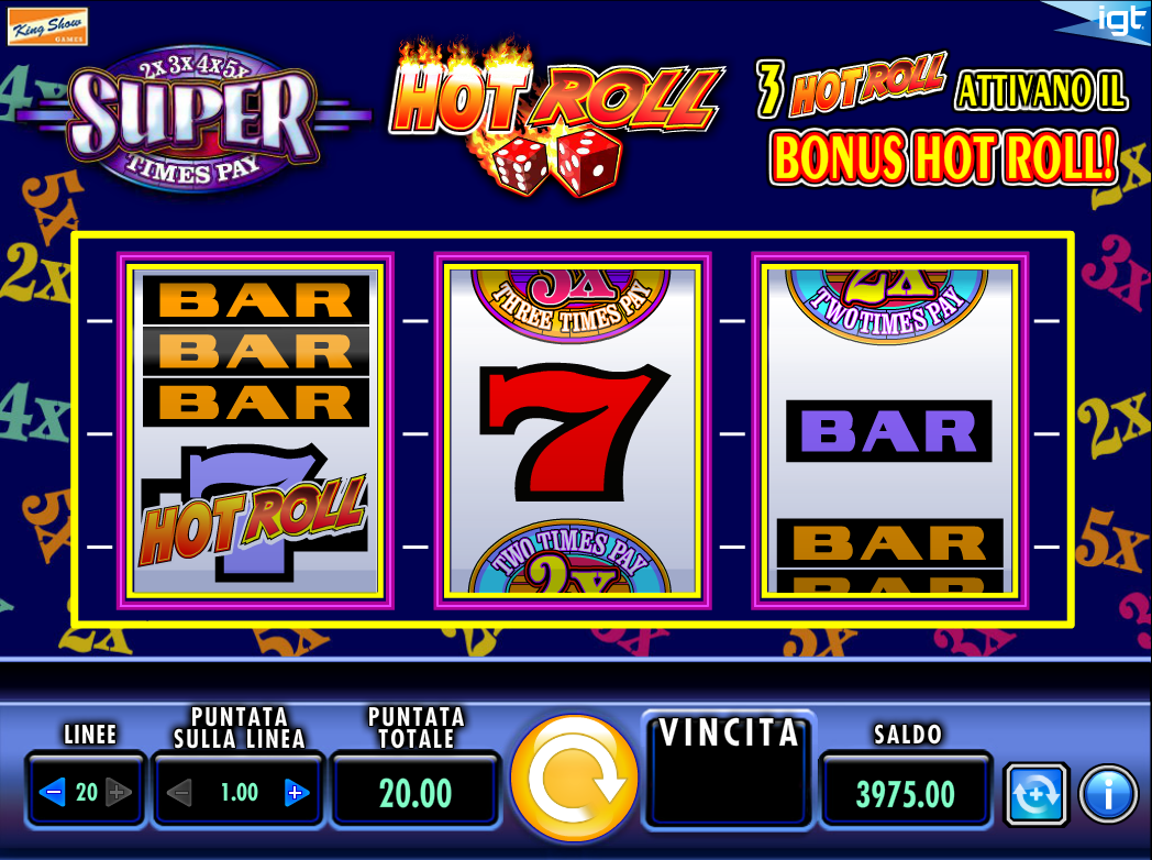 Hot Roll Super Times Pay spilleautomat - spill gratis