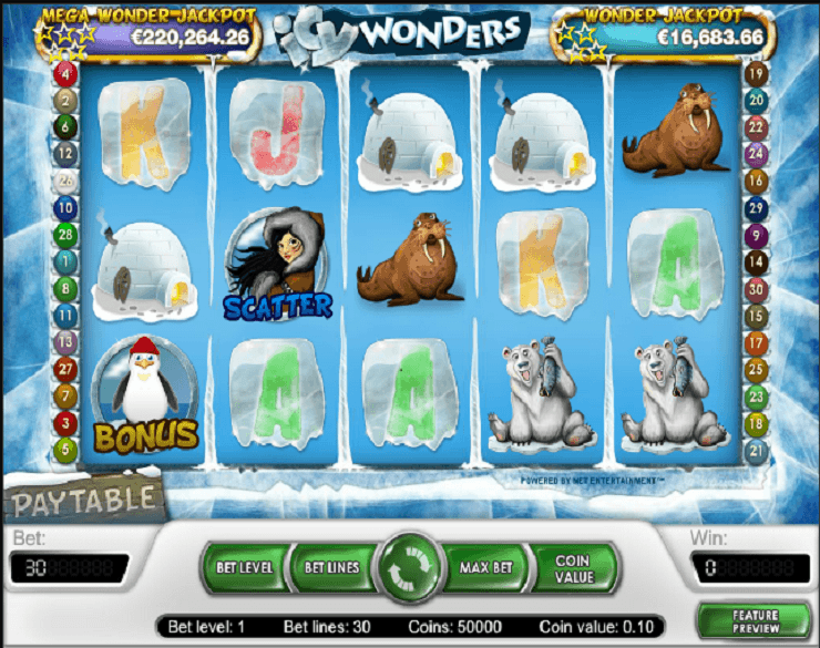 Icy Wonders spilleautomat - spill gratis