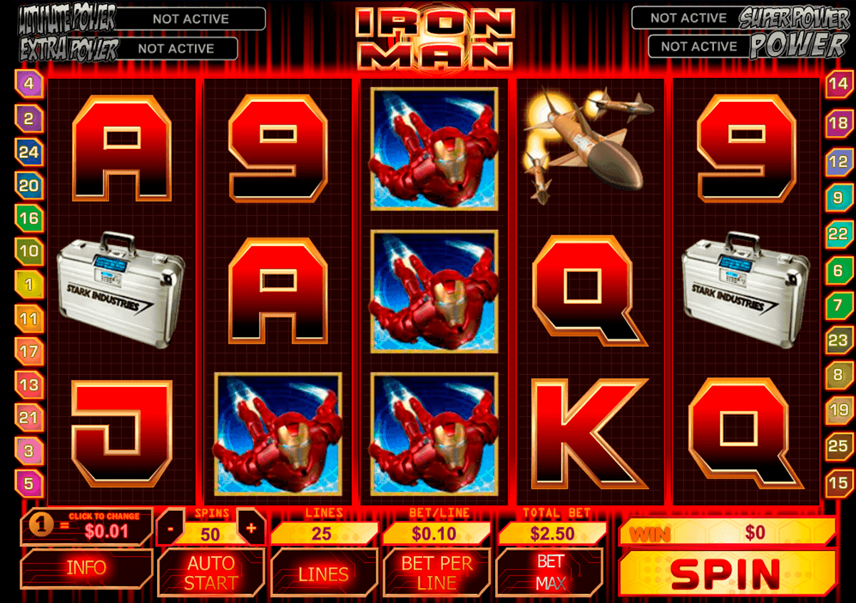 Iron Man spilleautomat - spill gratis