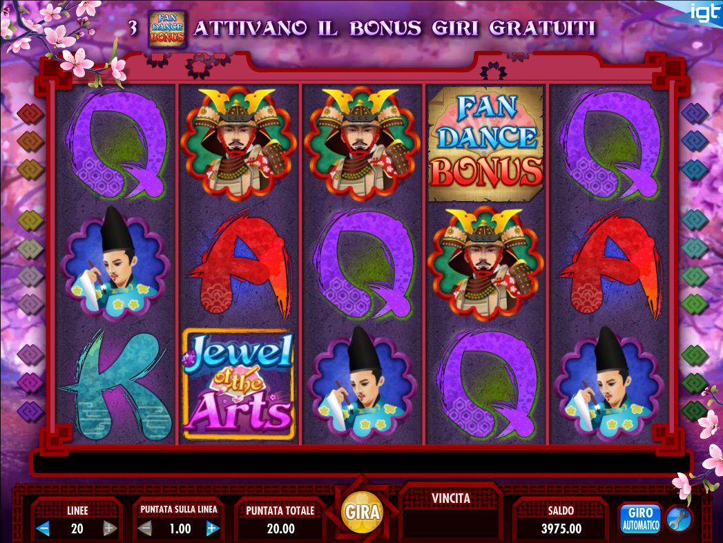 Jewel of the Arts spilleautomat - spill gratis