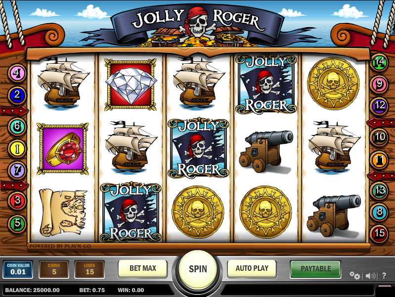 Jolly Roger spilleautomat - spill gratis