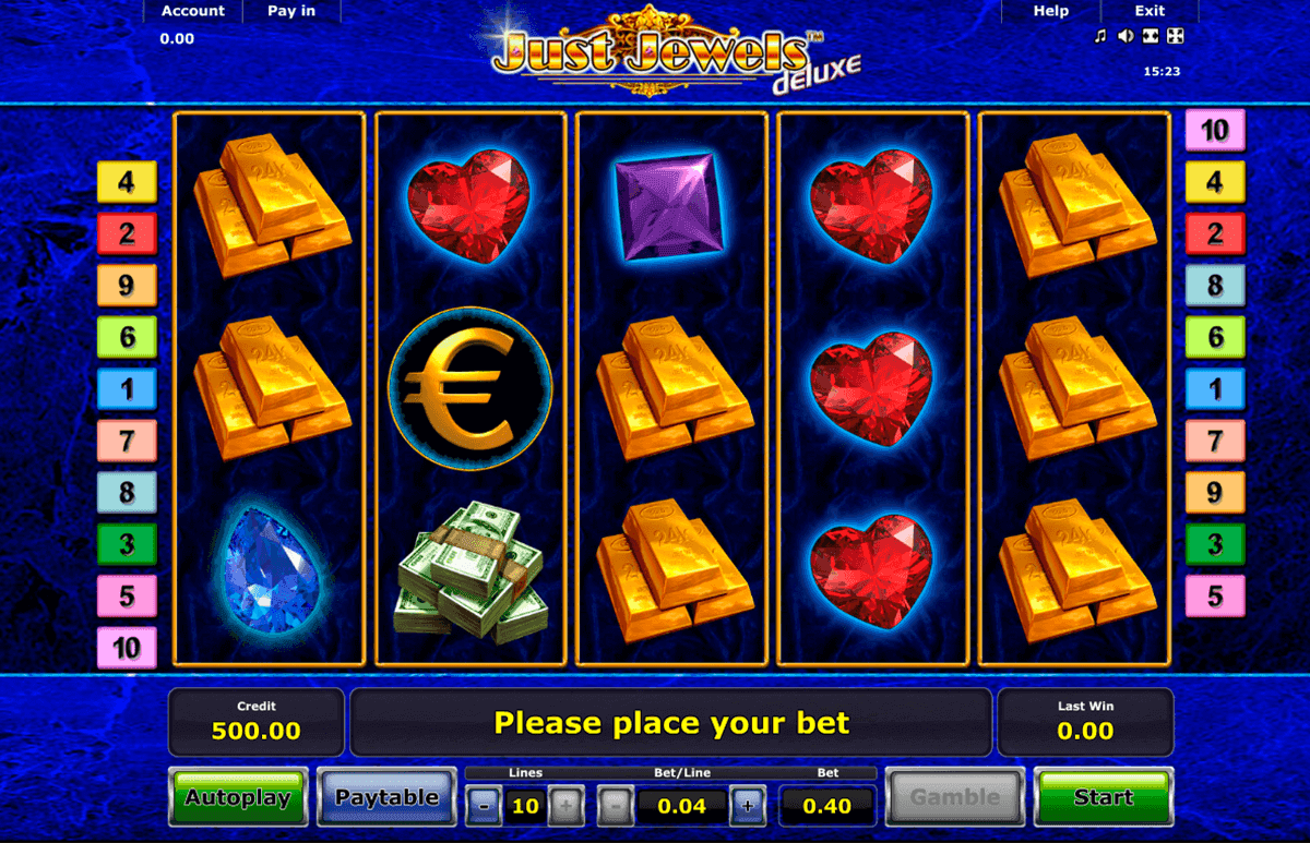 Just Jewels Deluxe spilleautomat - spill gratis