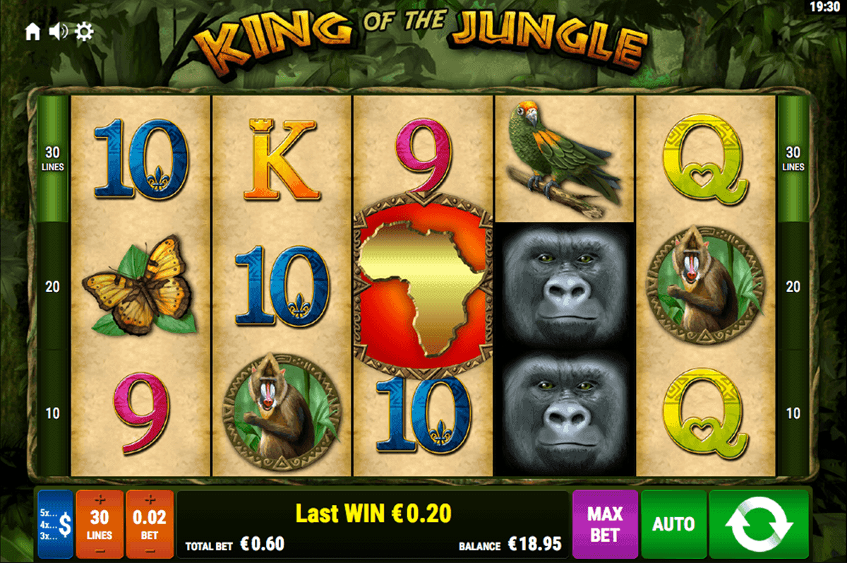 King Of The Jungle spilleautomat - spill gratis