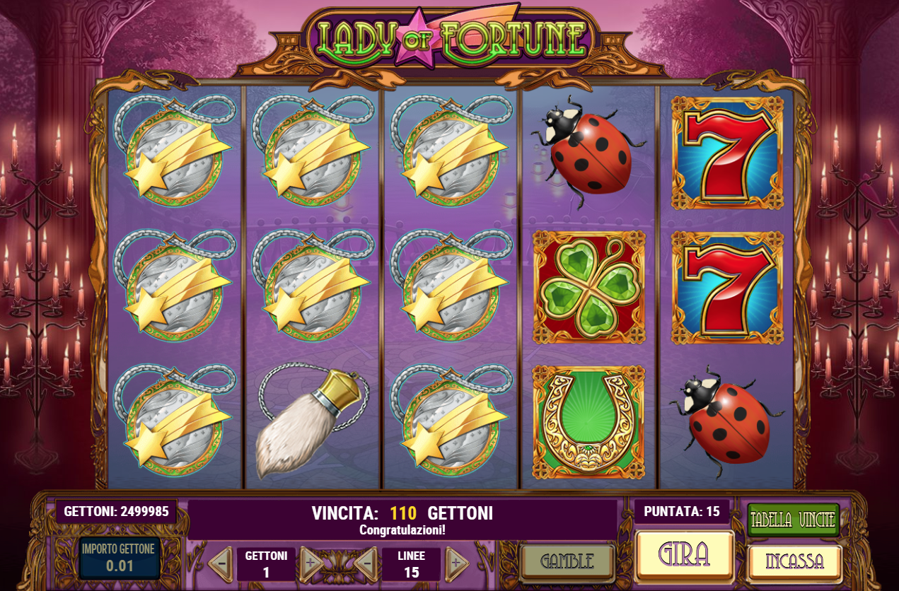 Lady Of Fortune spilleautomat - spill gratis