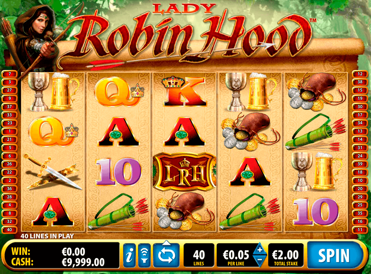 Lady Robin Hood spilleautomat - spill gratis