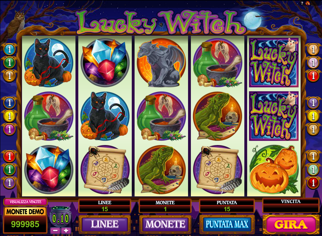 Lucky Witch spilleautomat - spill gratis