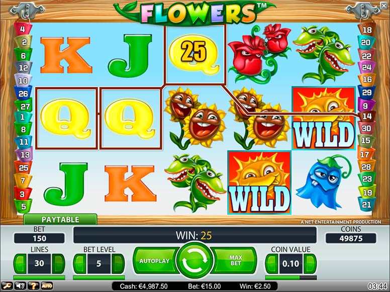 Flowers spilleautomat - spill gratis