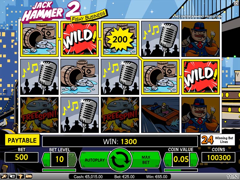 Jack Hammer 2 spilleautomat - spill gratis