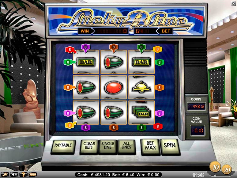 Lucky 8 Line spilleautomat - spill gratis