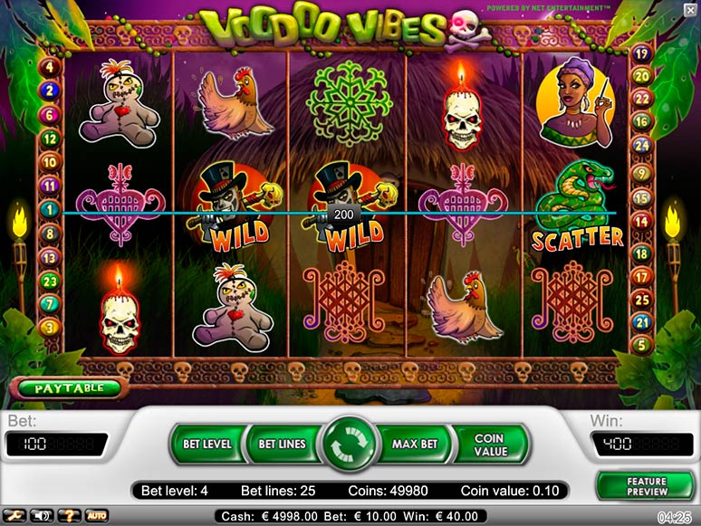 Voodoo Vibes spilleautomat - spill gratis