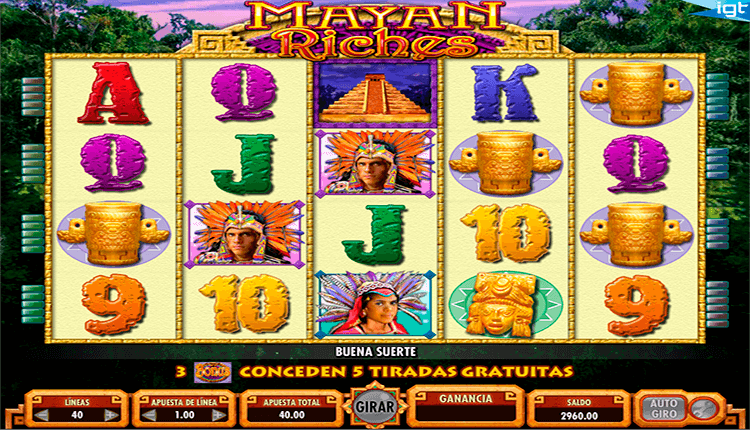 Mayan Riches spilleautomat - spill gratis