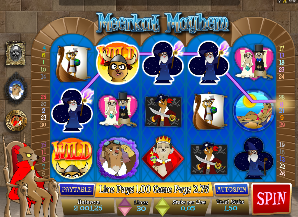Meerkat Mayhem spilleautomat - spill gratis