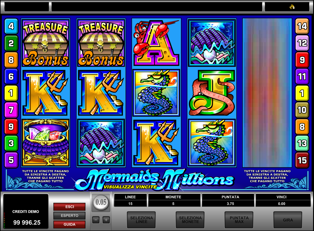 Mermaids Millions spilleautomat - spill gratis